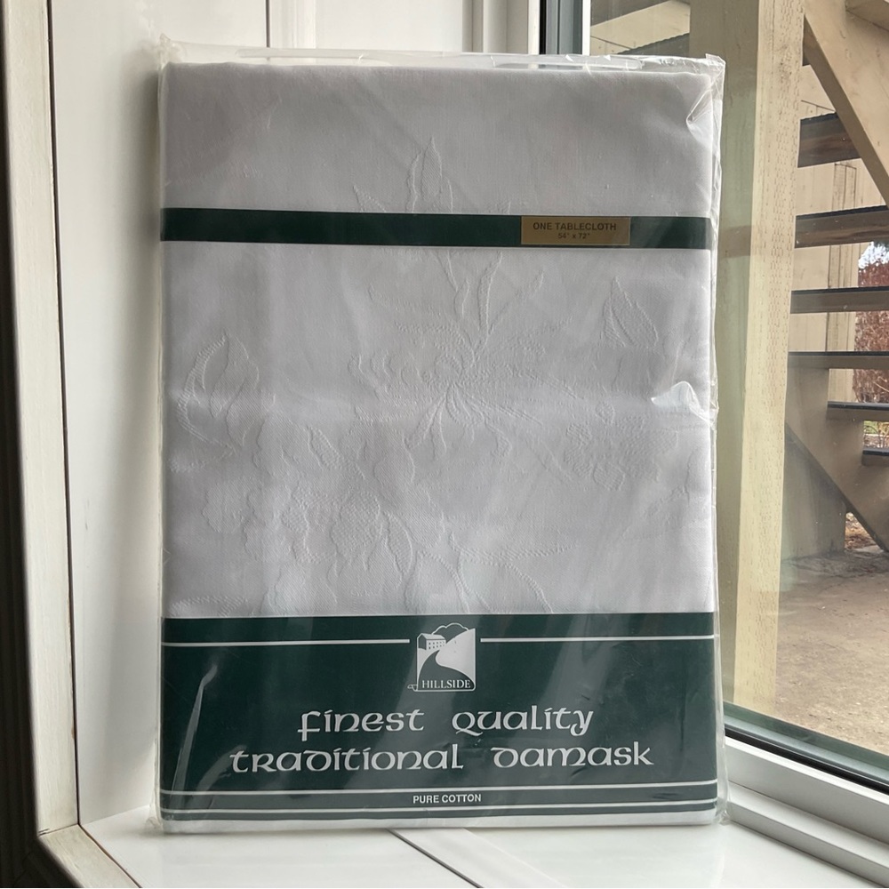 Irish damask tablecloth